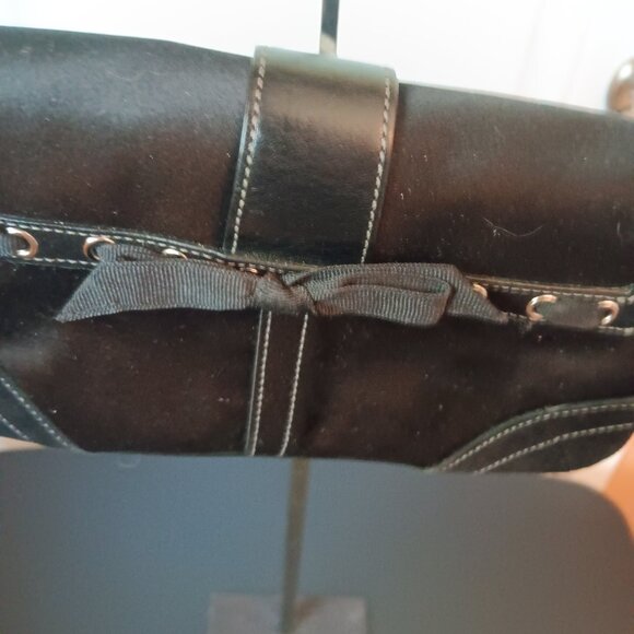 Coach mini black bag  Soho with rhinestone buckle, tag and heart charm - Picture 7 of 11